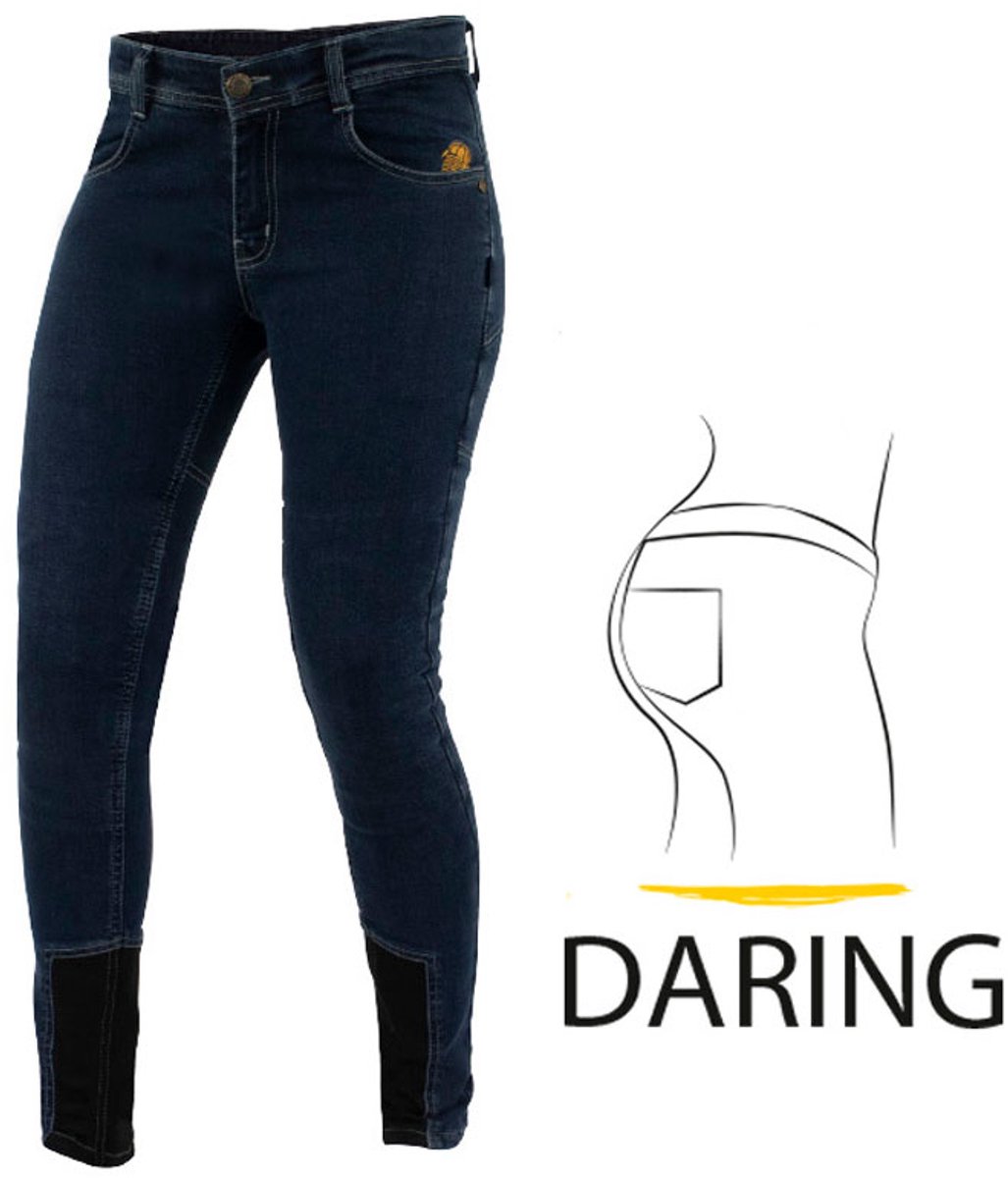 Trilobite 2063 Allshape Daring Fit Dames Blauw Motorjeans - Broek