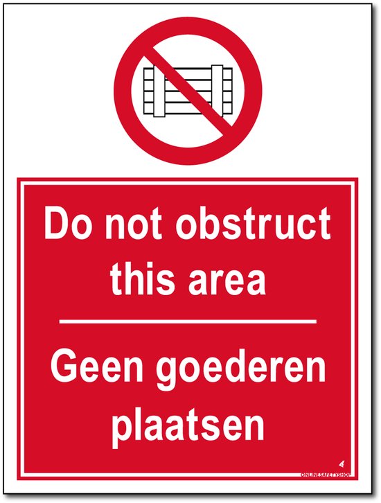 Pictogram/ bord | Geen rugzakken toegelaten in onze winkel! | 30 x 15 cm | Diefstal
