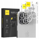 Spacecase Quickfit Gehard Glas Voor Iphone 16 Pro Max 16 Pro Wit Titan