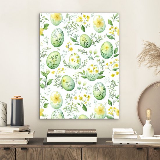Tableau aluminium 30x40 cm - Décoration murale métal - Motif - Vert - Oeufs - Décoration murale métal salon - Décoration industrielle - Photo sur dibond - Accessoires industriels chambre