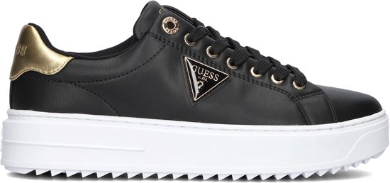 Baskets pour femmes Guess Denesa - Baskets en cuir - Femme - Zwart - Pointure 36