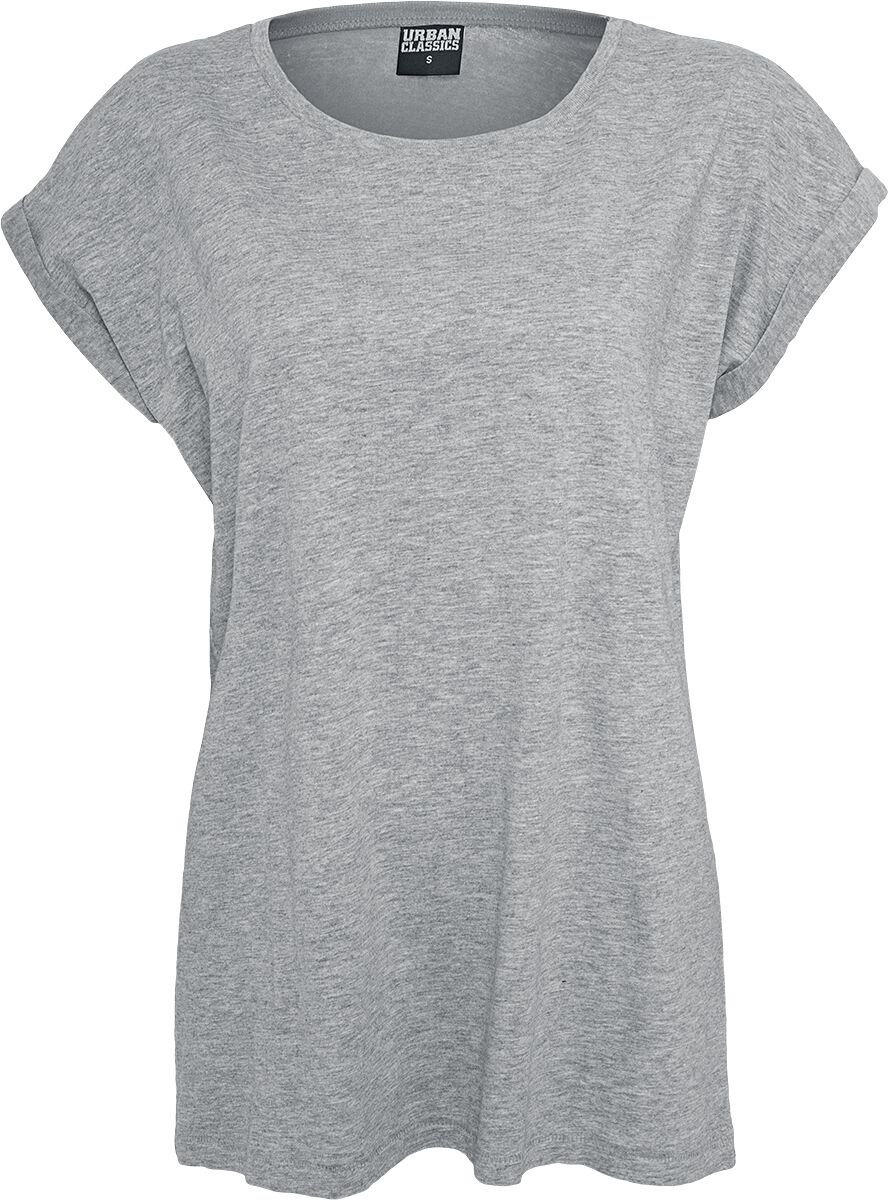 Urban Classics Extended Shoulder Tee Dames T-shirt – L Grijs