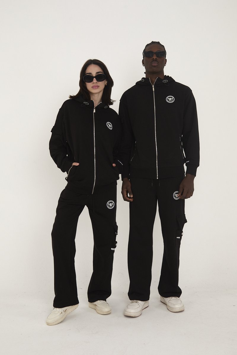 Trainingspak |Trainingspak Katoen - pak Met capuchon- Mannen Trainingspak Compleet Set trui + Broek XL