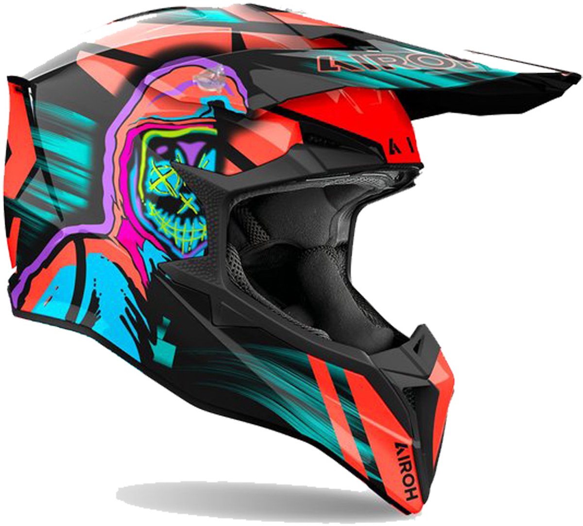 Airoh Wraaap Cyber Oranje Offroad Helm - Helm