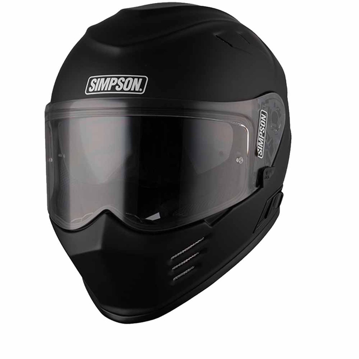 Simpson Venom Mat Zwart ECE22.06 Integraalhelm - Helm