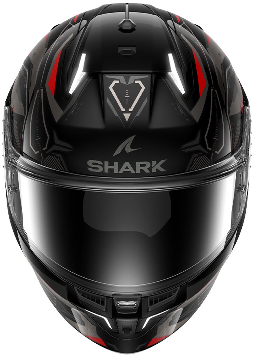 Shark skwal i3 linik blank anthracite red - Maat S - Integraal helm - Scooter helm - Motorhelm - Zwart - Scooterhelmen mannen en vrouwen. – foto 4
