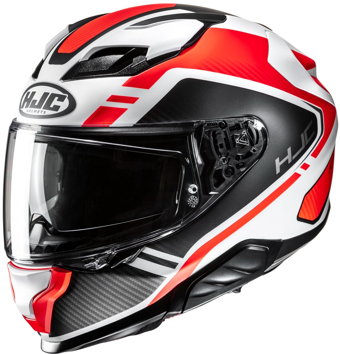 HJC F71 Tozz Zwart Wit Oranje Integraalhelm - Maat S - Helm