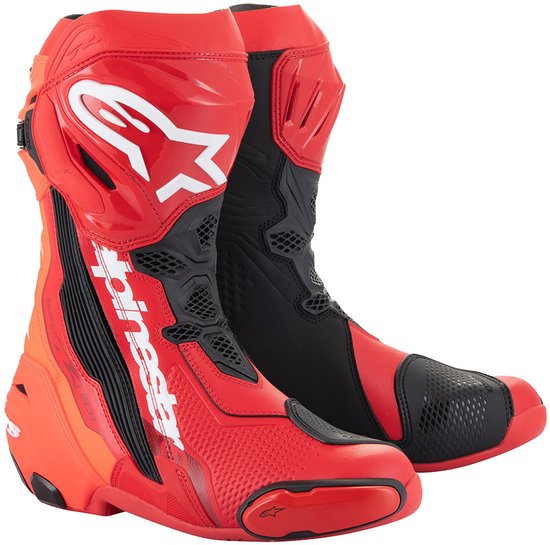 Alpinestars Supertech R Laarzen Helder Rood Fluo Rood - Maat 47 - Laars