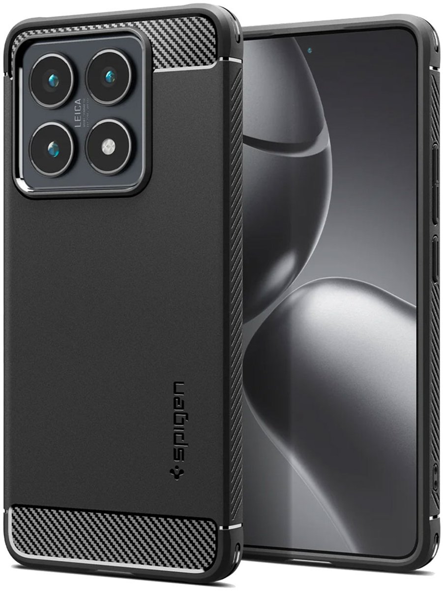 Spigen Rugged Armor Backcover voor de Xiaomi 14T - Matte Black