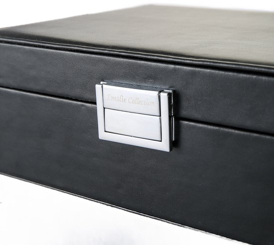 Collection Emilie - boîte de rangement - marron - boîte de rangement de luxe pour bijoux et accessoires - taille moyenne