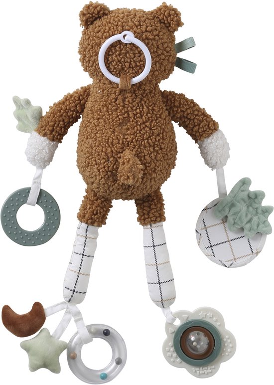 Vertbaudet Kleine activiteitenknuffel beer GREEN FOREST — afbeelding 4