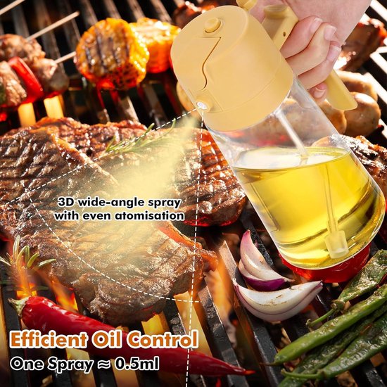 Oliespray Oliespray voor in de keuken, 300 ml, oliedispenser, spuitbus