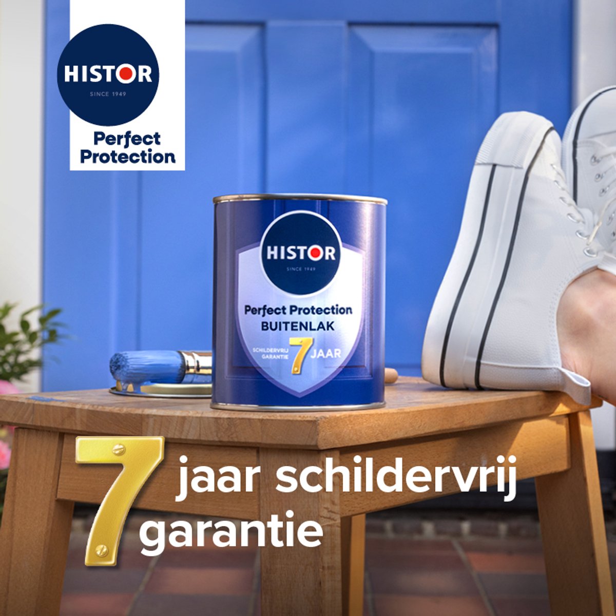 Histor Perfect Protection Buitenlak - Houtlak - Houtverf voor Buiten - Zijdeglans Verf voor Hout - Buitenverf - Zwartgrijs RAL 7021 - 0.75 L – foto 6