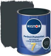 Histor Perfect Protection Buitenlak - Houtlak - Houtverf voor Buiten - Zijdeglans Verf voor Hout - Buitenverf - Antraciet RAL 7016 - 0.75 L