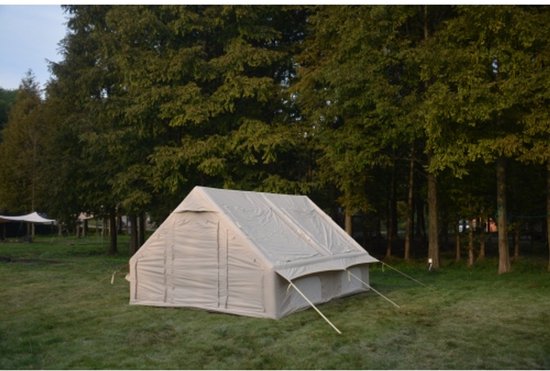 Tent, Grote Opblaastenten Huis, Beige van Outsunny — afbeelding 5