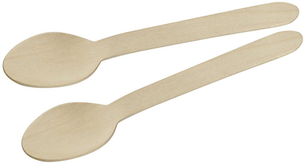 Set van 30 houten theelepels voor picknick Fackelmann Move