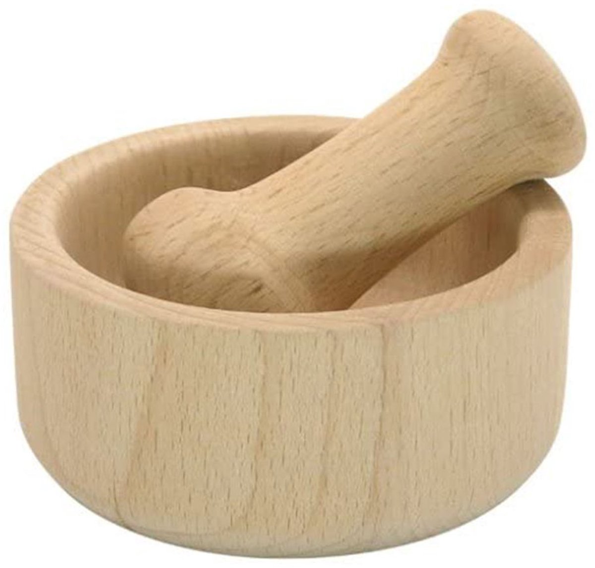 Mortel en stamper van hout Fackelmann Wood Edition