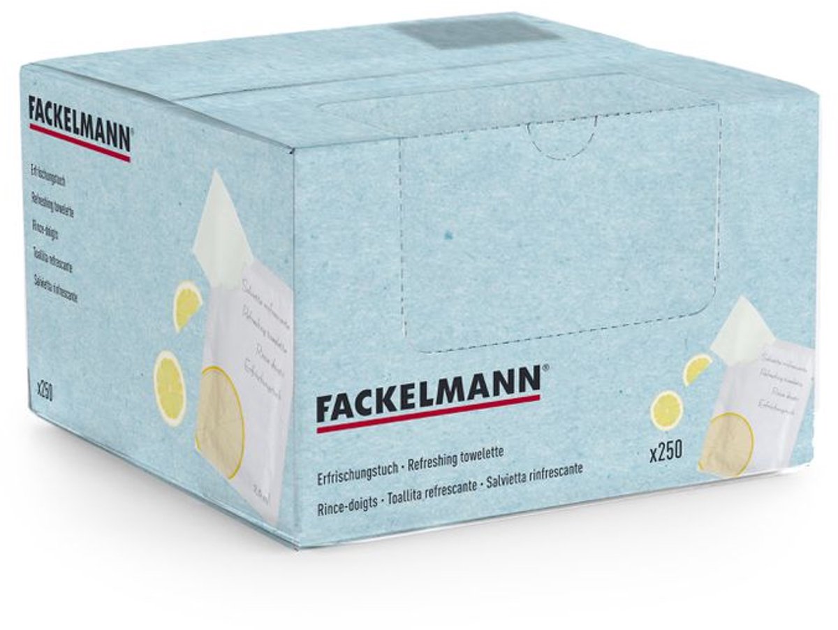 Doos van 250 citroenvingerdoekjes Fackelmann