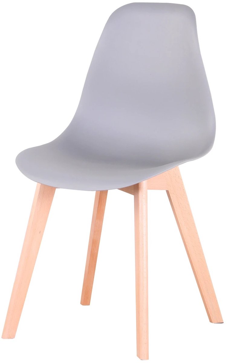 Asaam Set tafel en Stoel- 4 Stoelen & Ronde tafel - Massief Houten Poten- Voor Woonkamer-Eeetkamer- Keuken- Kantoor -Tafel diameter 80 com