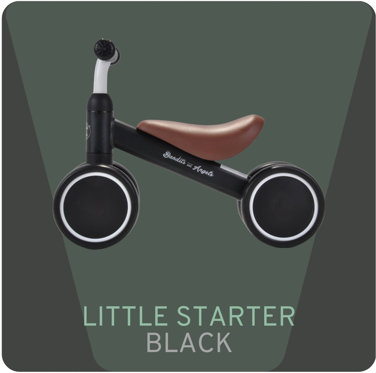 Bandits & Angels Loopfiets Little Starter Zwart vanaf 1 Jaar voor Jongens en Meisjes thumbnail 3
