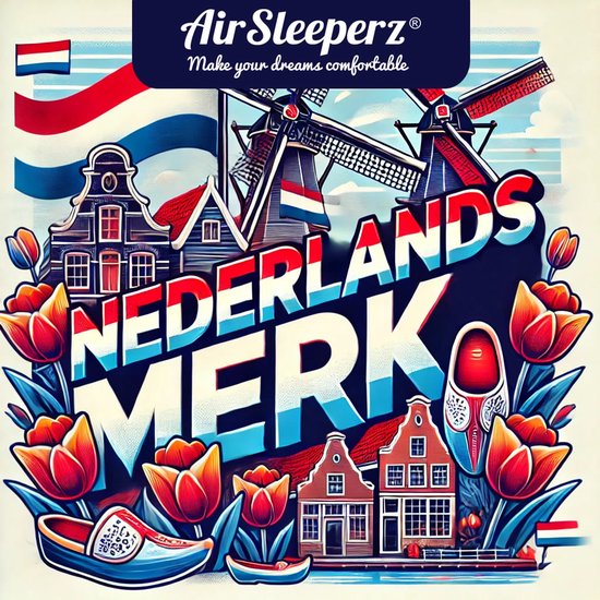 Cadre de lit en métal robuste AirSleeperz Bella - Couleur blanc - Dimensions 140x200 cm - Pour 2 personnes - Capacité de charge 600 kg