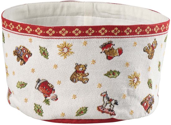 Foto: Villeroy boch 1485856181 broodmand katoen multi kleuren rond