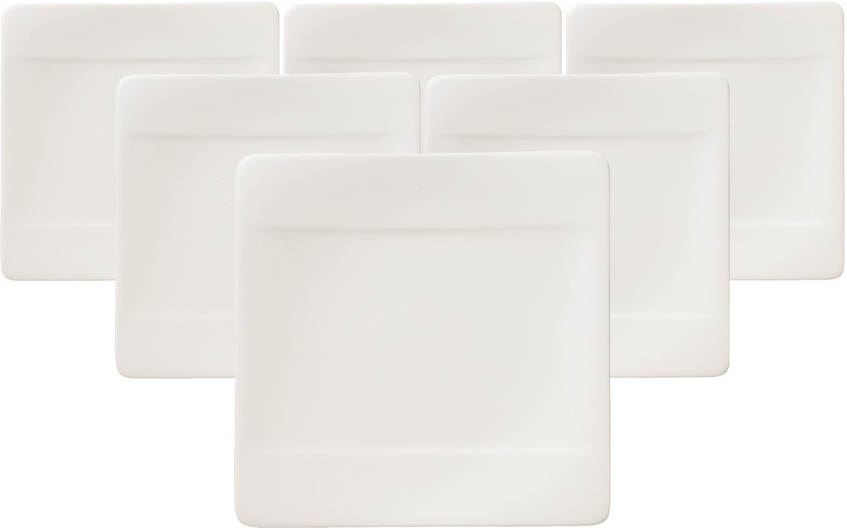 Brotteller Modern Grace 16 x 16 cm Set van 6