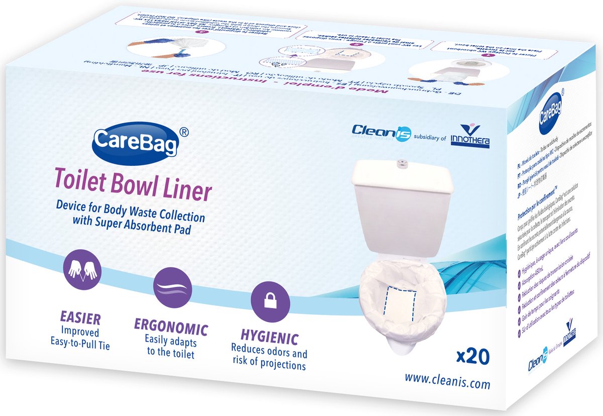 Goedkoopste CareBag Toiletzakken - toilet bowl liner - 20 stuks