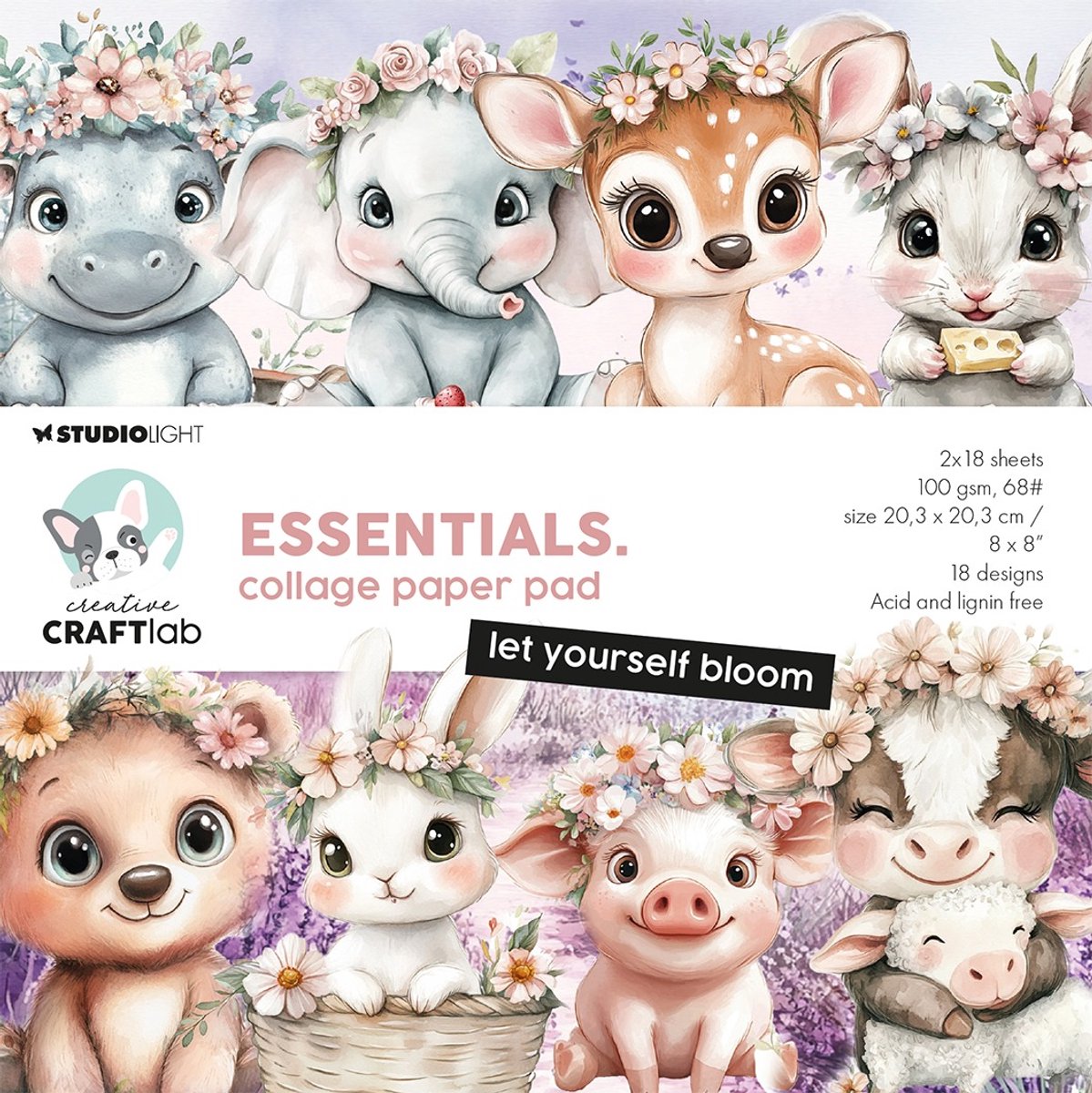 Collage paperpad Let yourself bloom- Essentials nr. 361