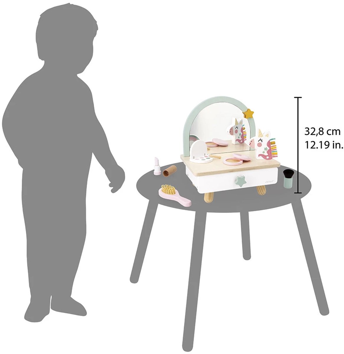 Janod - Unicorn - Houten kappers tafel — afbeelding 13
