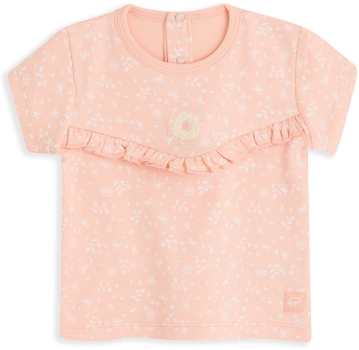 4PRESIDENT Newborn T-shirt - Dragonfly Aop - Maat 68 - Baby T-shirts - Newborn kleding
