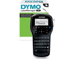 DYMO LabelManager 260-labelprinter | Oplaadbare labelmaker met QWERTZ-toetsenbord | Inclusief zwart-wit D1-labeltape (12 mm) | Voor thuis en op kantoor