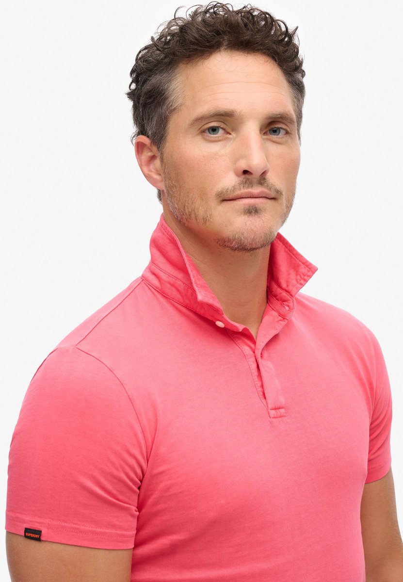 Superdry Studios Jersey Korte Mouw Poloshirt S Man Rood