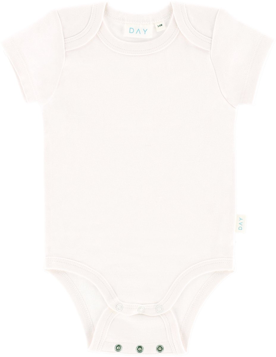 DAY Meegroeiromper Korte Mouw - Off White - Mt. 50/56