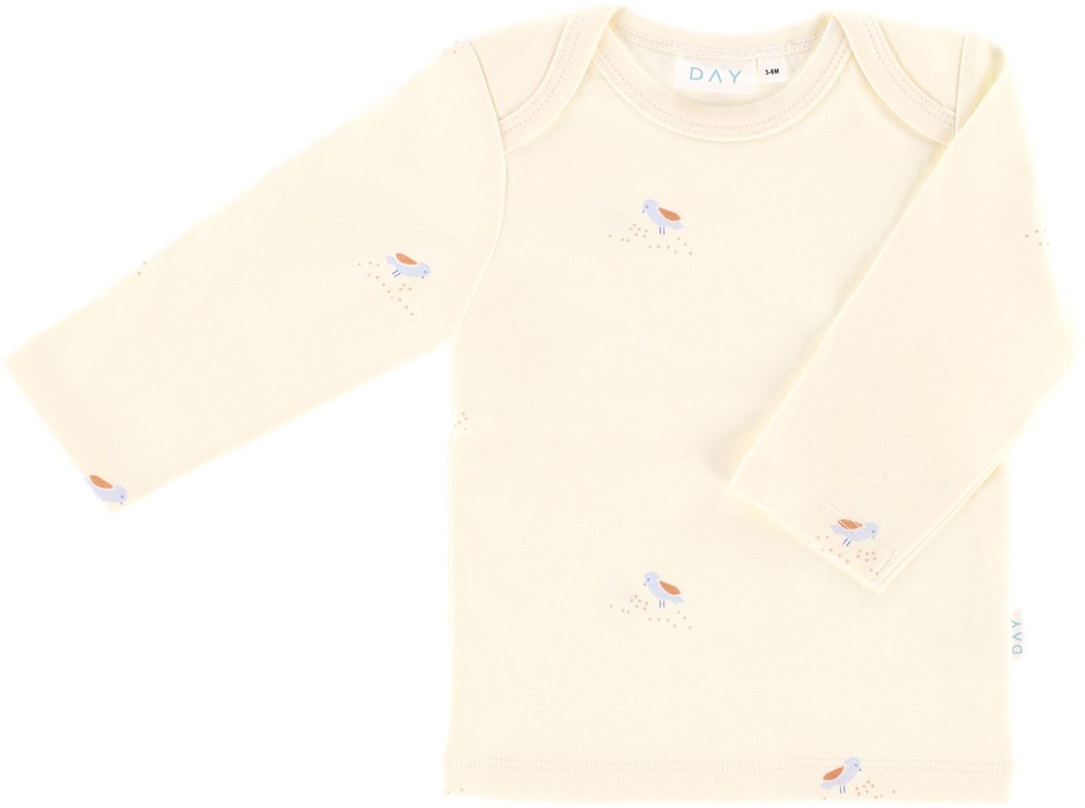 DAY T-Shirt Lange Mouw - Cream - Mt. 50/56