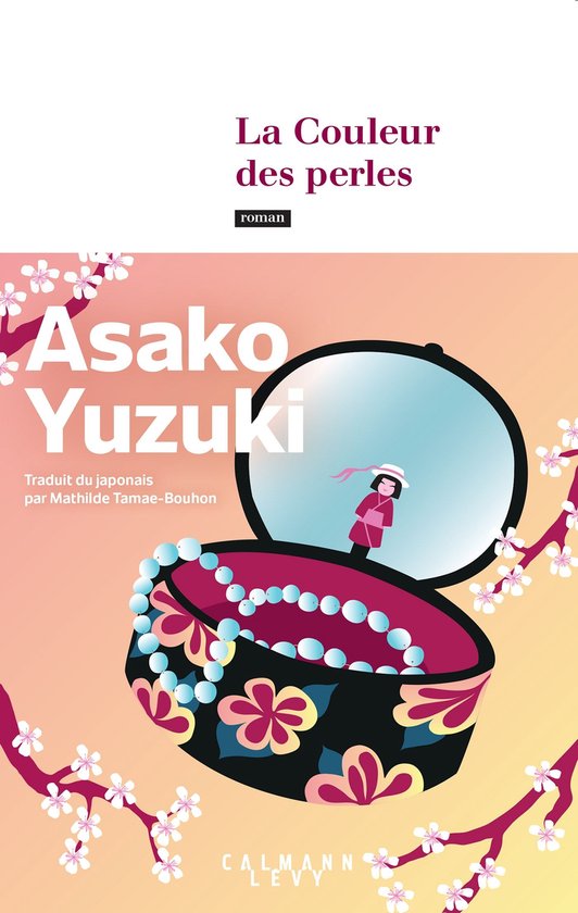 Boekcover 'La Couleur des perles' met een juwelendoosje en een figuurtje.