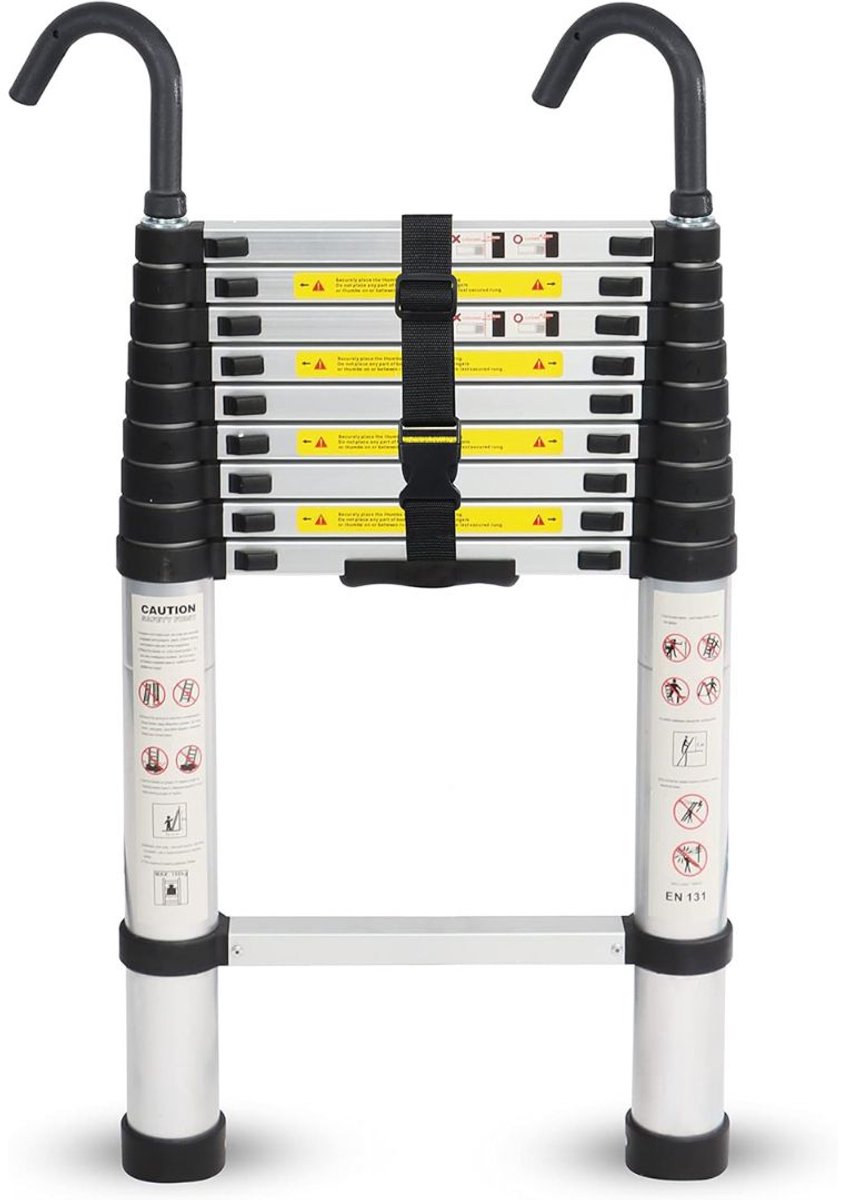 VELTRR® Telescopische Ladder - Huishoudtrap - Vouwladder - 2.6 M