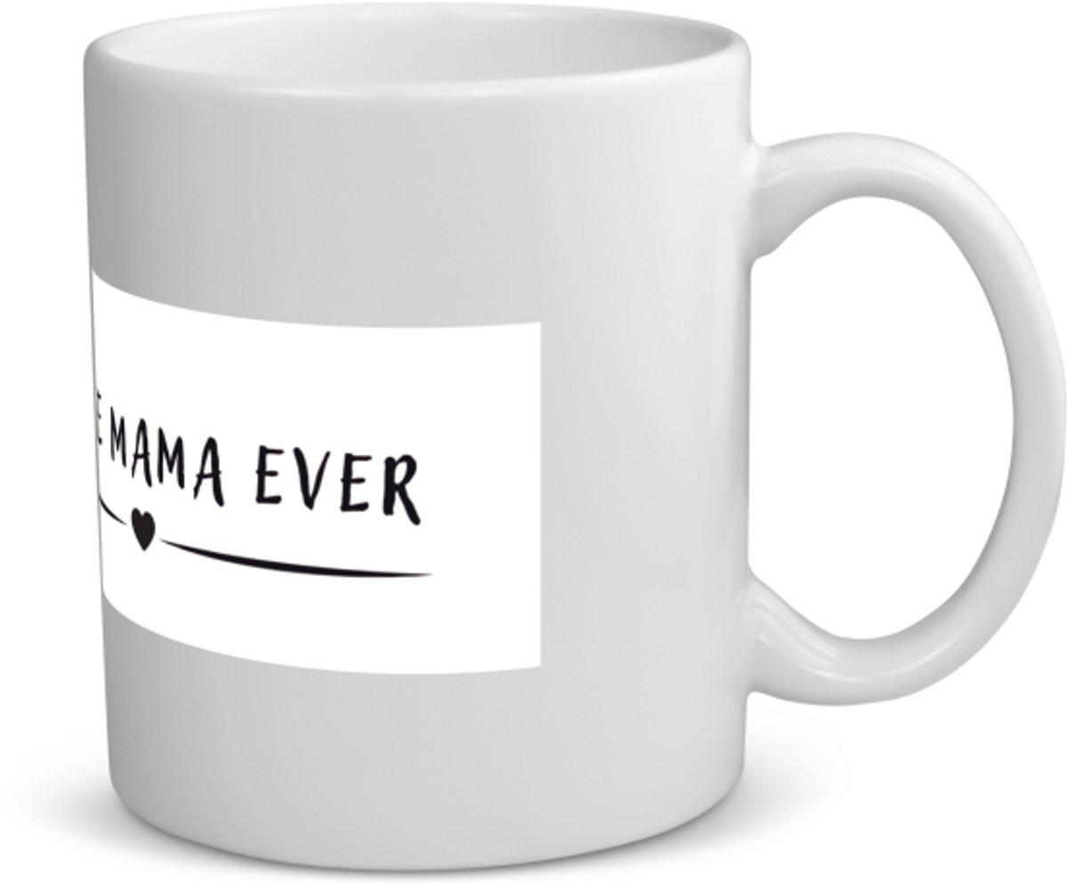 Beste mama ever Mok met opdruk - mama/moeder - mother - leuk cadeau voor je moeder - 350 ML inhoud