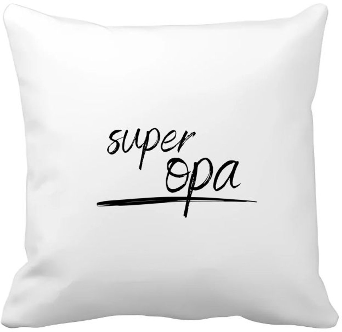 Akyol super opa Kussen hoes - Opa - de beste opa - verjaardagscadeau - verjaardag - cadeau - cadeautje voor opa - opa artikelen - kado - geschenk - gift - 40 bij 40 cm Multicolor