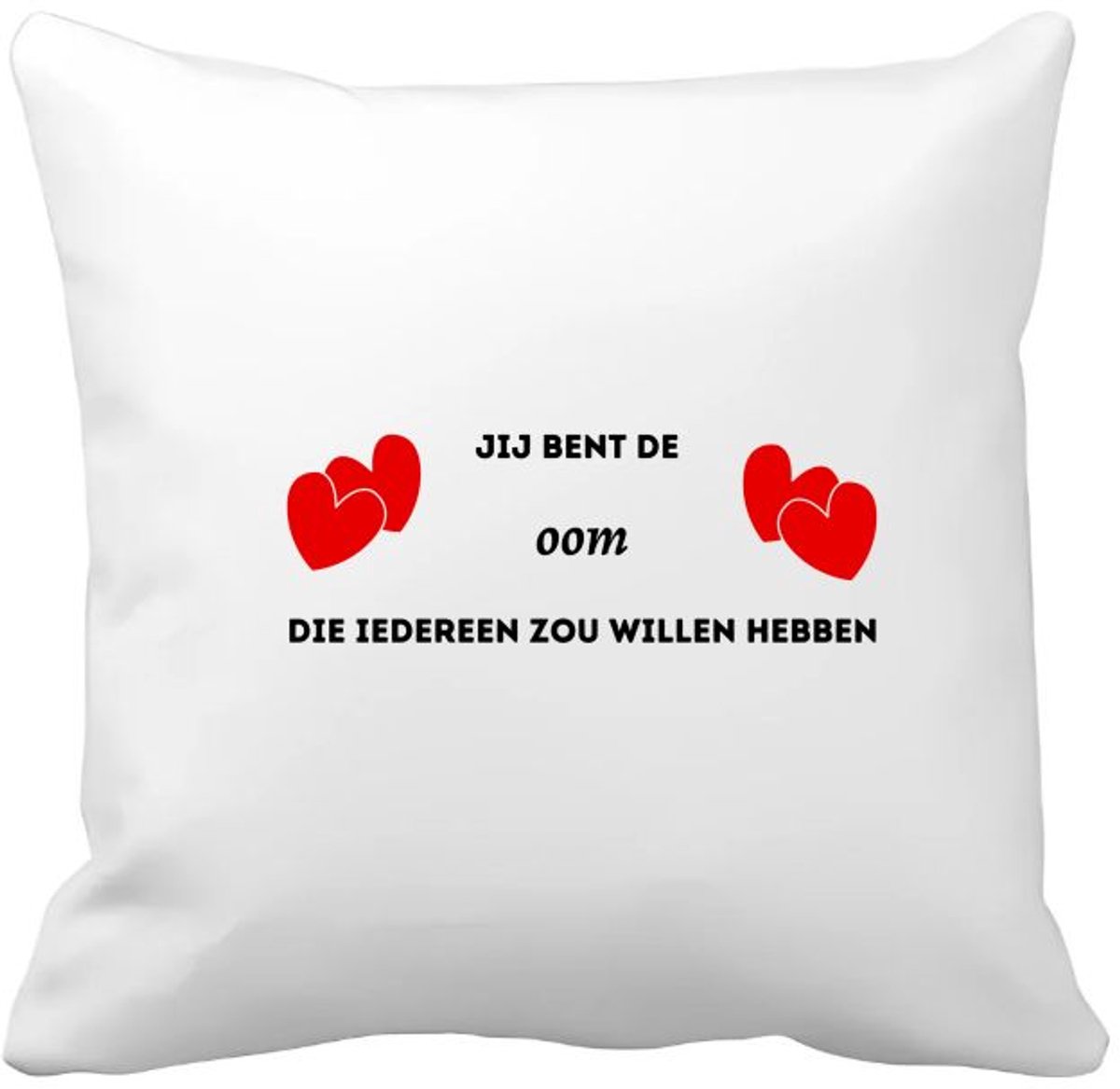Akyol jij bent de oom die iedereen zou willen hebben Kussen hoes - Oom - geweldige oom - liefste oom - verjaardag - cadeau - kado - bedankje - geschenk - 40 bij 40 cm Multicolor
