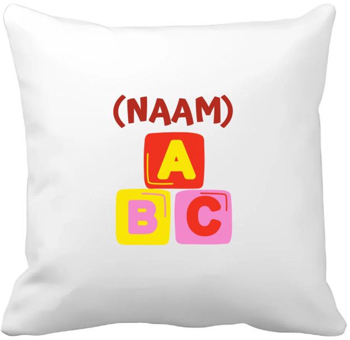 Akyol abc zwemdiploma Kussen hoes - Zwemmen - zwemdiploma gehaald - leuk cadeau voor iemand die zijn zwemdiploma heeft gehaald - verjaardagscadeau - gift - geschenk - 40 bij 40 cm Multicolor