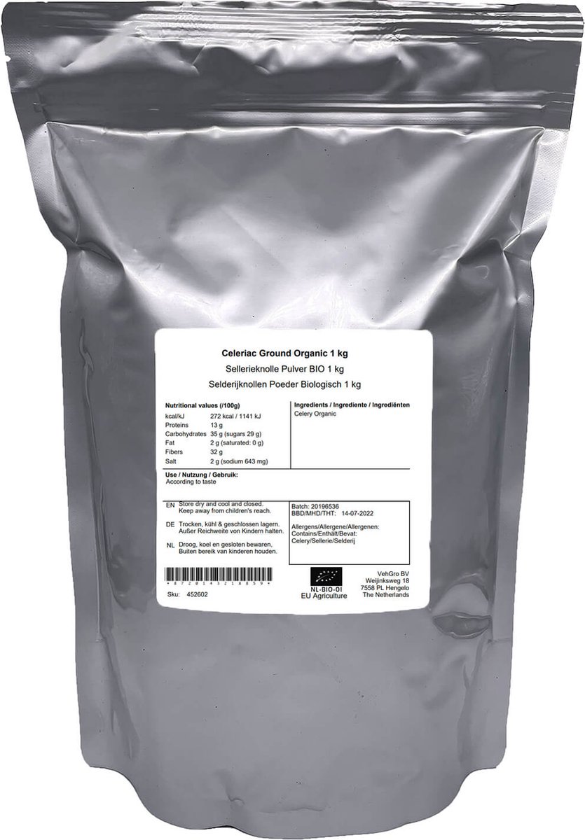 Knolselderij Poeder - 1 Kg - Holyflavours