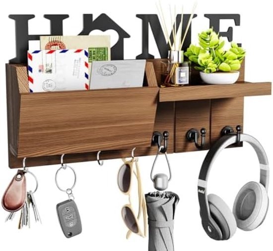 Sleutelrek Met 10 Haken Voor Aan De Wand - Rustiek Sleutelbord Vintage Huisdecoratie Met Haaklijst Voor Sleutels Keuken En Voertuigsleutel Hanger Kamerdecoratie Sleutelrek Met 10 Haken Voor Aan De Wand - Rustiek Sleutelbord Vintage Huisdecoratie Met Haaklijst Voor Sleutels Keuken En Voertuigsleutel Hanger Kamerdecoratie