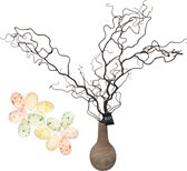 Gekleurde decoratie paaseieren 20 cm - Thema feestartikelen winkel