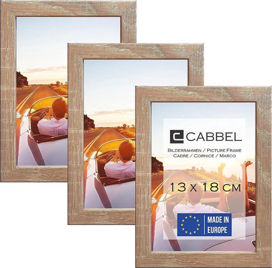 Homedecoration fotolijst Amsterdam, zwart mat, 65 x 95 cm, kunststof frame met 1 mm kunstglas, onbreekbaar, glashelder