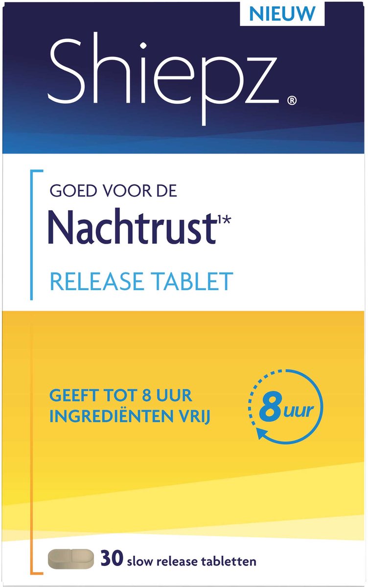 Goedkoopste Shiepz Nachtrust 8 uur - Passiebloem ondersteunt het behoud van het natuurlijke slaapproces - 30 tabletten