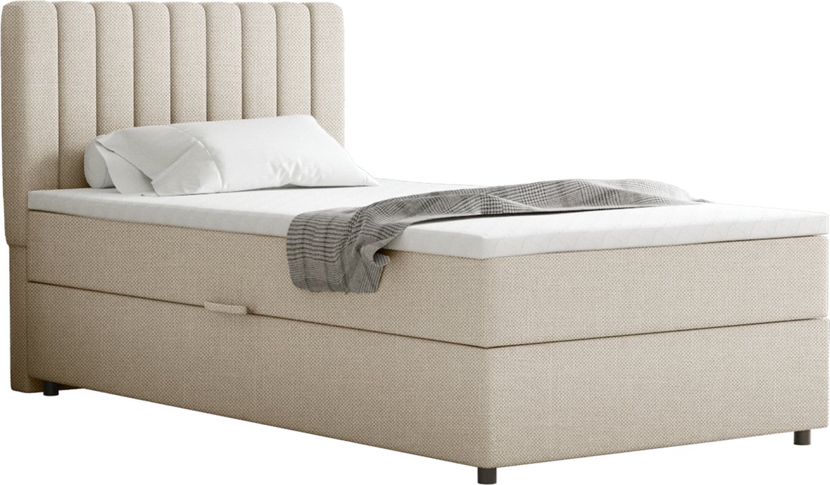 Boxspring Everest 100 x 200 cm tweepersoons met hoogwaardige - Boxspring - €505,39