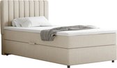 Boxspring Everest 100 x 200 cm tweepersoons met hoogwaardige Bonell-matras en topper