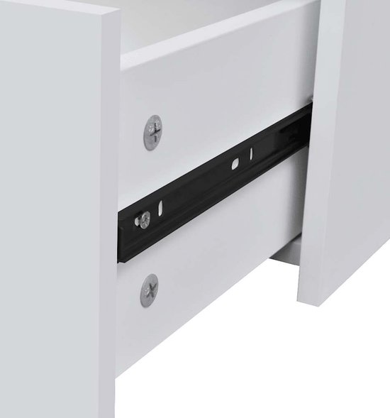 Buffet à 4 tiroirs 60x30,5x71 cm blanc