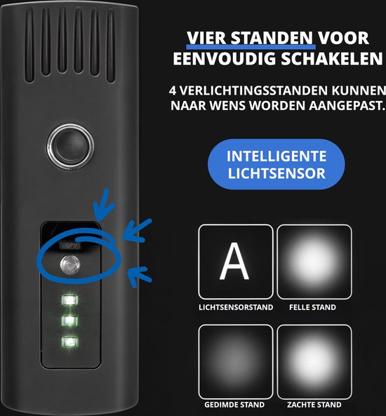 Proride® Fietslampjes Set LED - Voorlicht en Achterlicht - Wit en Rood - Fietsverlichting - USB Oplaadbaar - Fietslicht - Waterdicht - Racefiets - Mountainbike van Proride — afbeelding 2